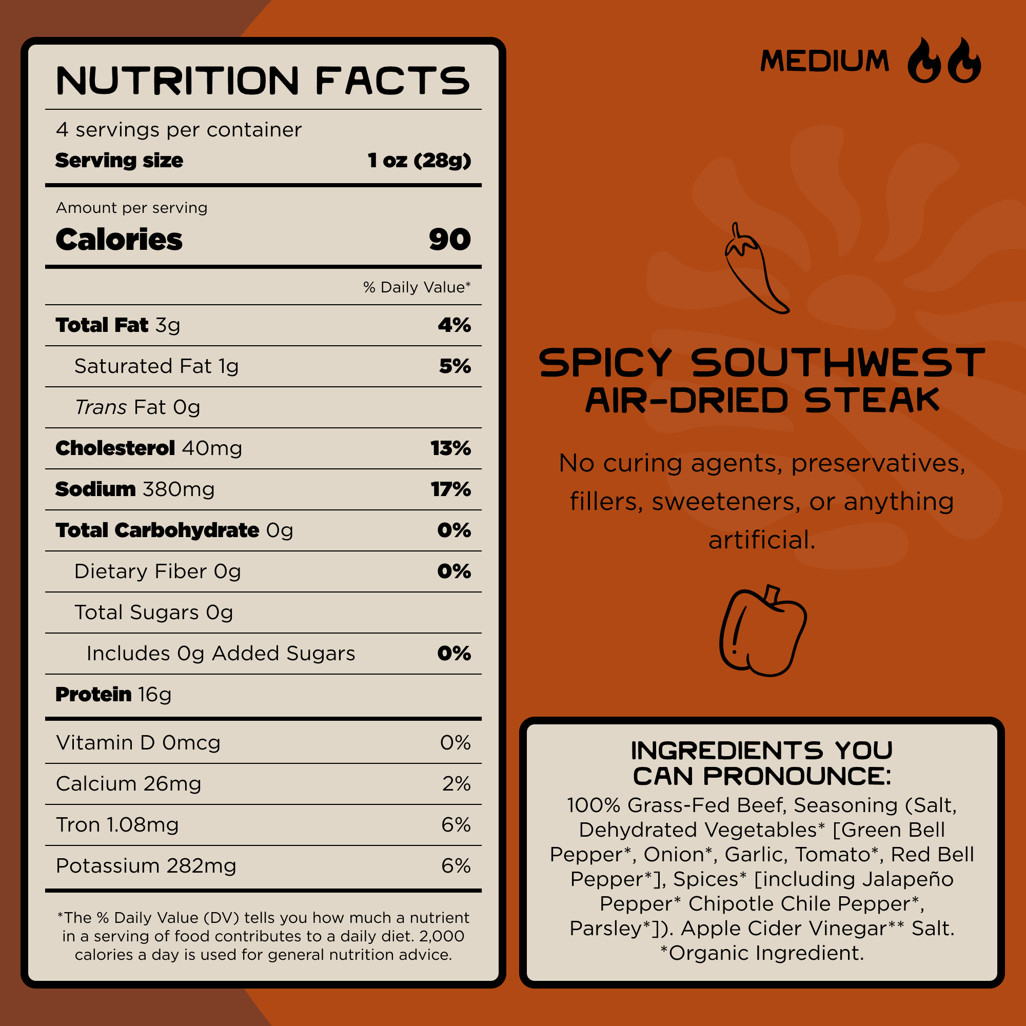 100% Grass-Fed Air-Dried Steak (Spicy Southwest) - Image 5